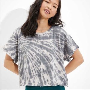 American Eagle Tie Dye Crop Tee